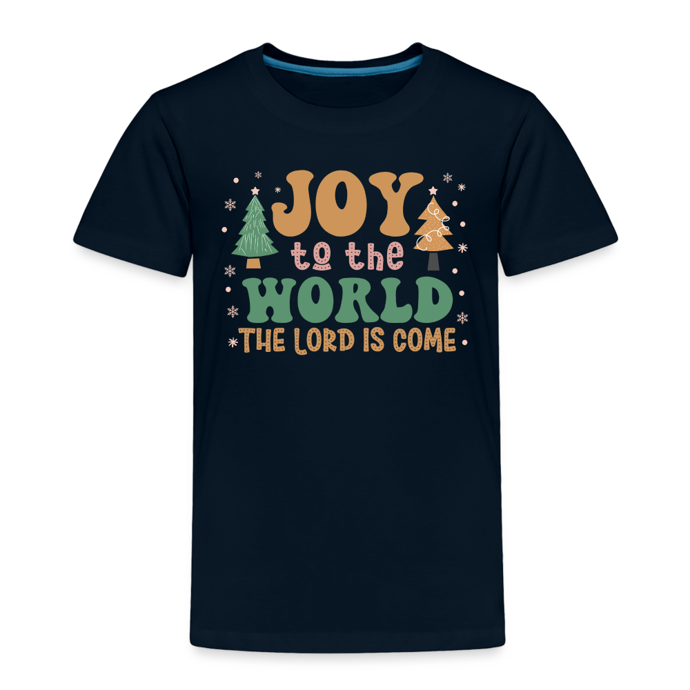 Joy to the Lord Christmas Family Toddler Premium T-Shirt - deep navy