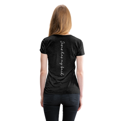 Jesus has My Back Women's T-Shirt - charcoal grey