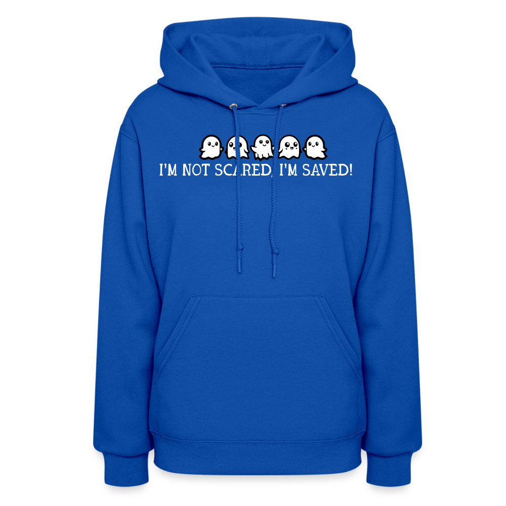 I'm Not Scared I'm Saved (W) Women's Hoodie - royal blue