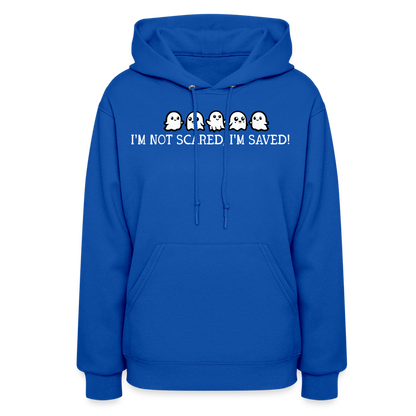 I'm Not Scared I'm Saved (W) Women's Hoodie - royal blue