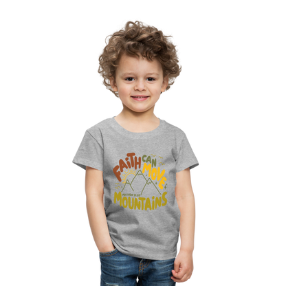 Faith Can Move Mountains (Color) Toddler T-Shirt - heather gray