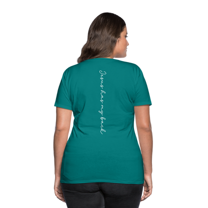 Jesus has My Back Women's T-Shirt - teal