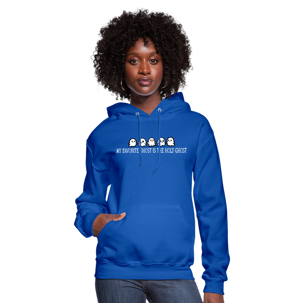 My Favorite Ghost is the Holy Ghost (W) Women's Hoodie - royal blue