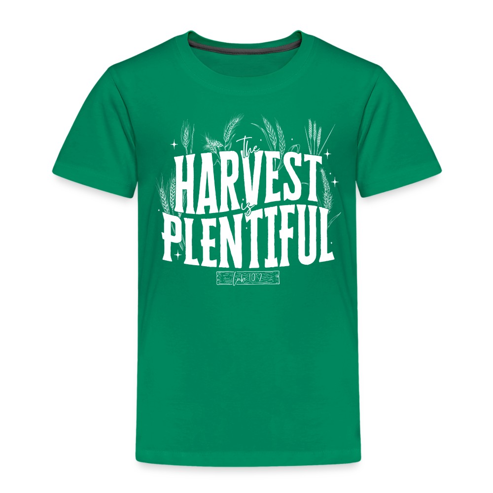 The Harvest is Plentiful (W) Toddler T-Shirt - kelly green