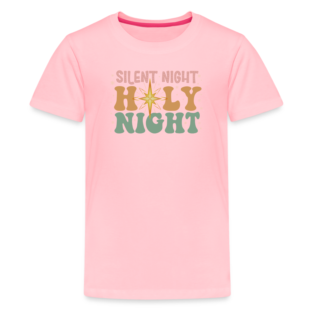 Silent Night Christmas Family Kids' Premium T-Shirt - pink