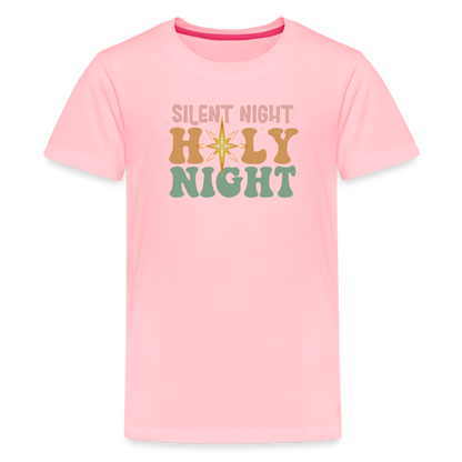 Silent Night Christmas Family Kids' Premium T-Shirt - pink