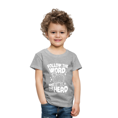 Follow the Word (W) Toddler T-Shirt - heather gray