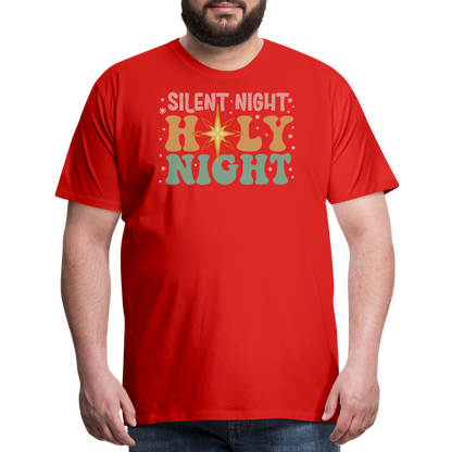 Silent Night Christmas Family Men's Premium T-Shirt - red