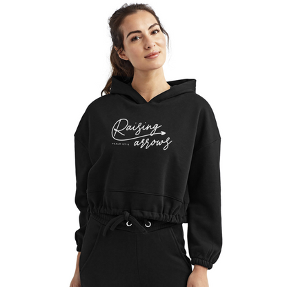 Raising Arrows (W) Women’s Cropped Hoodie - black