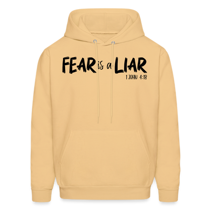 Fear is a Liar Men's Hoodie - light yellow