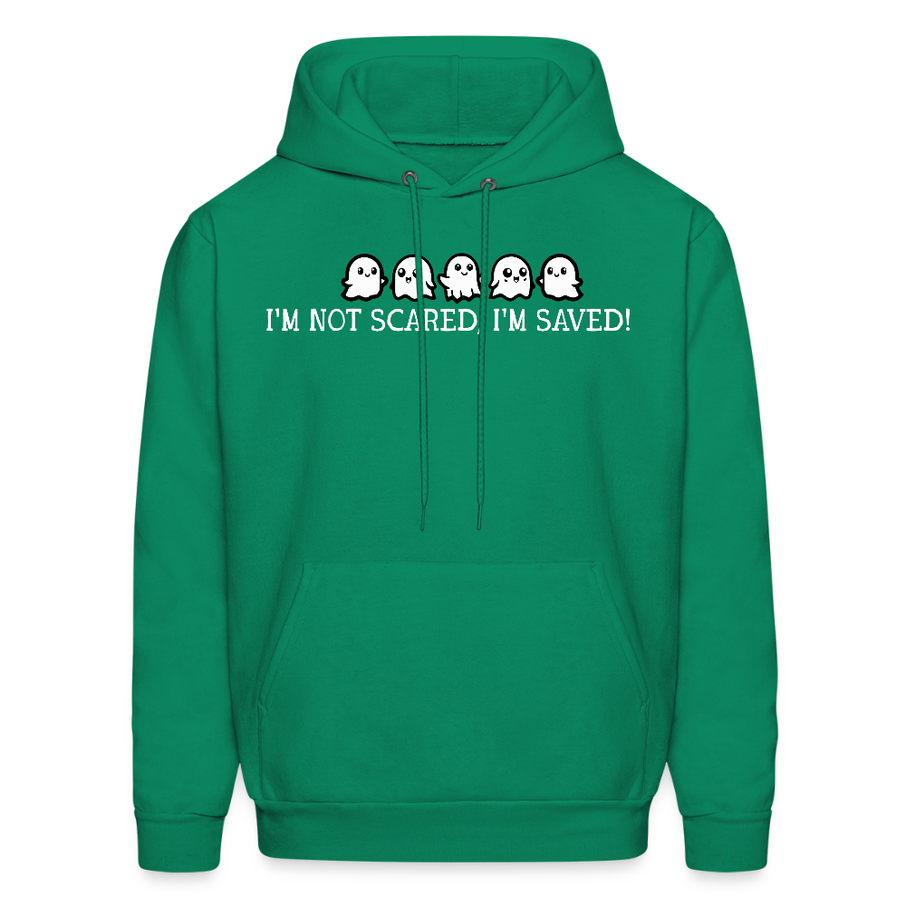 I'm Not Scared I'm Saved (W) Men's Hoodie - kelly green