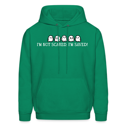 I'm Not Scared I'm Saved (W) Men's Hoodie - kelly green