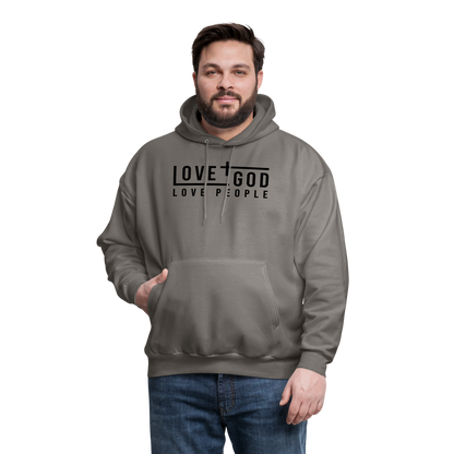 Love God Love People Men's Hoodie - asphalt gray