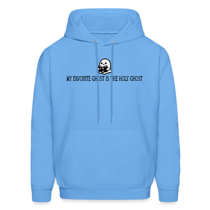 My Favorite Ghost is the Holy Ghost (Bible) Men's Hoodie - carolina blue