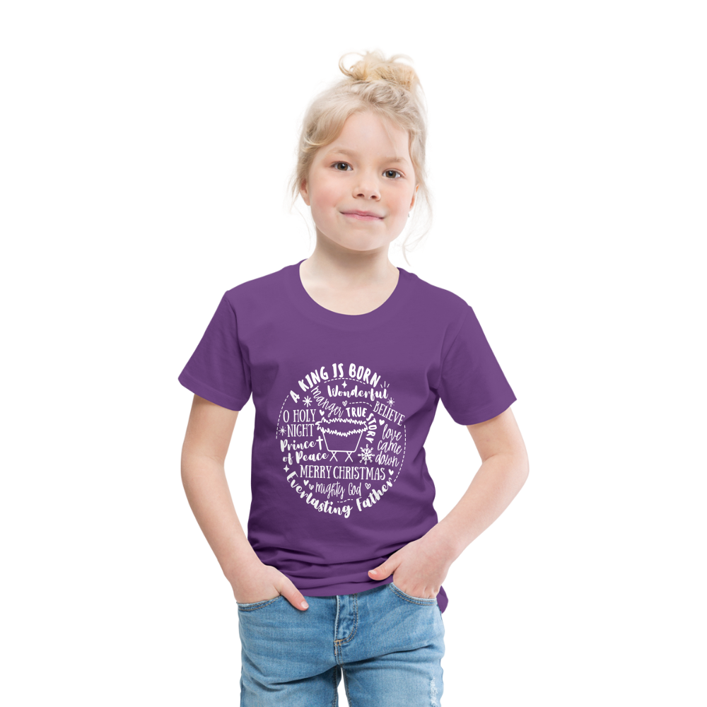 Manger Collage (W) Toddler T-Shirt - purple