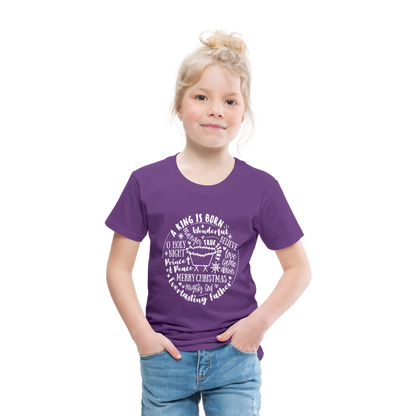 Manger Collage (W) Toddler T-Shirt - purple