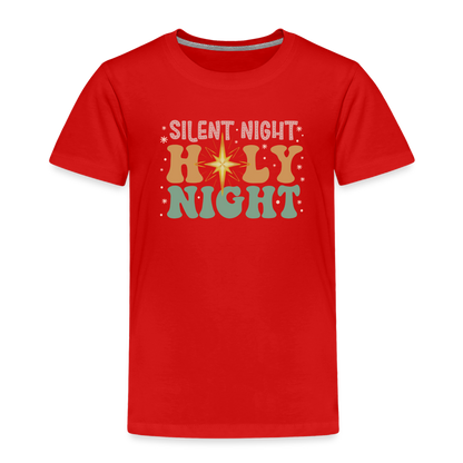 Silent Night Christmas Family Toddler Premium T-Shirt - red