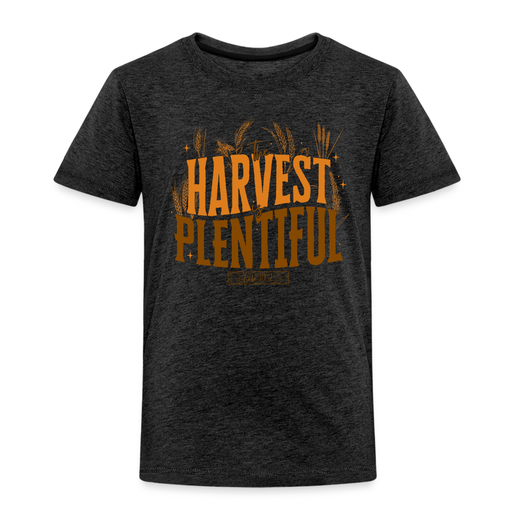 The Harvest is Plentiful (Color) Toddler T-Shirt - charcoal grey