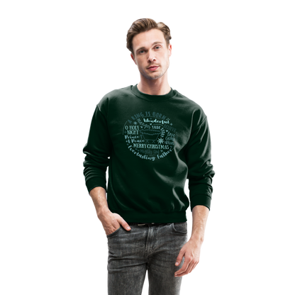 Manger Collage (B) Men's Sweater - forest green