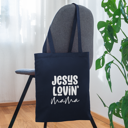 Jesus Lovin Mama Tote Bag - navy