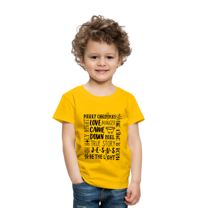 Christmas Collage Toddler T-Shirt - sun yellow