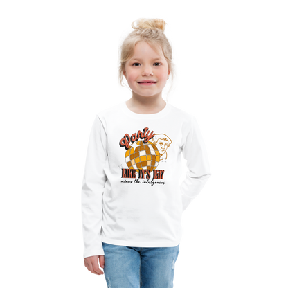 Party Like its 1517 (Color) Reformation Day Kid's Long Sleeve Shirt - white