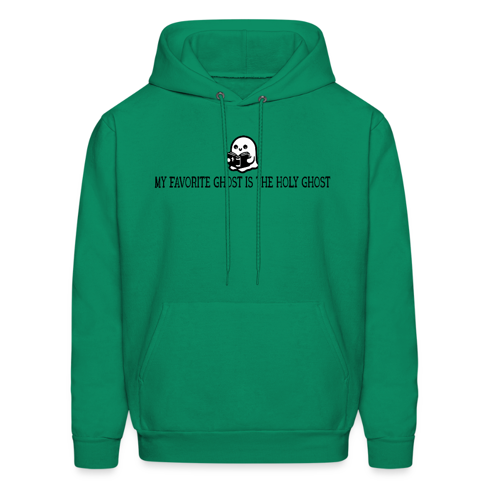 My Favorite Ghost is the Holy Ghost (Bible) Men's Hoodie - kelly green