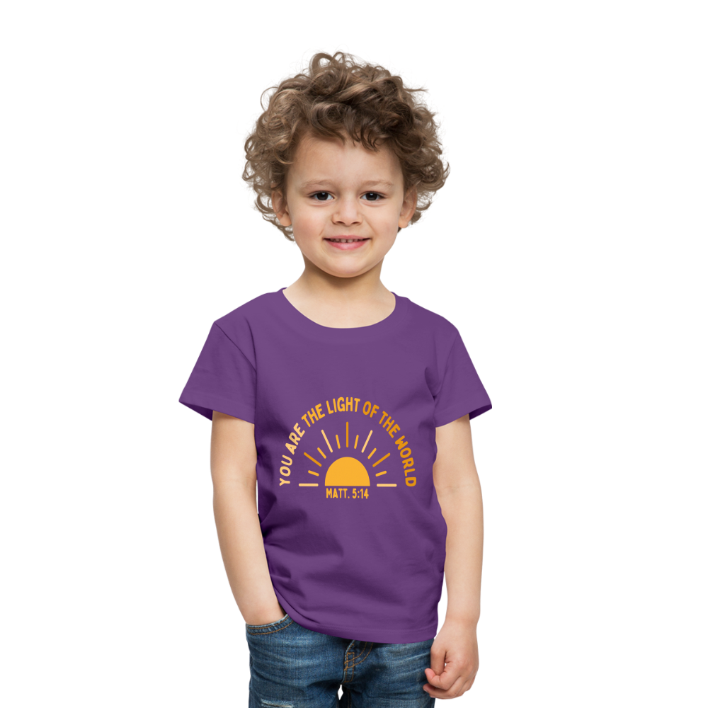 You are the Light of the World Toddler Premium T-Shirt - purple