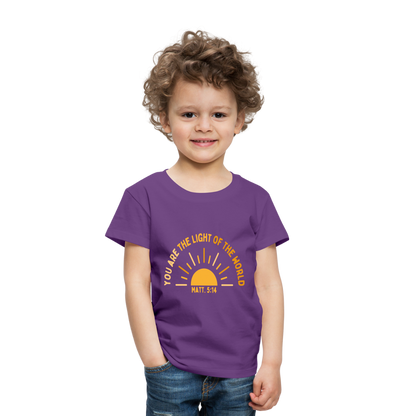 You are the Light of the World Toddler Premium T-Shirt - purple