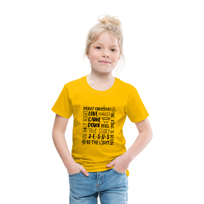 Christmas Collage Toddler T-Shirt - sun yellow