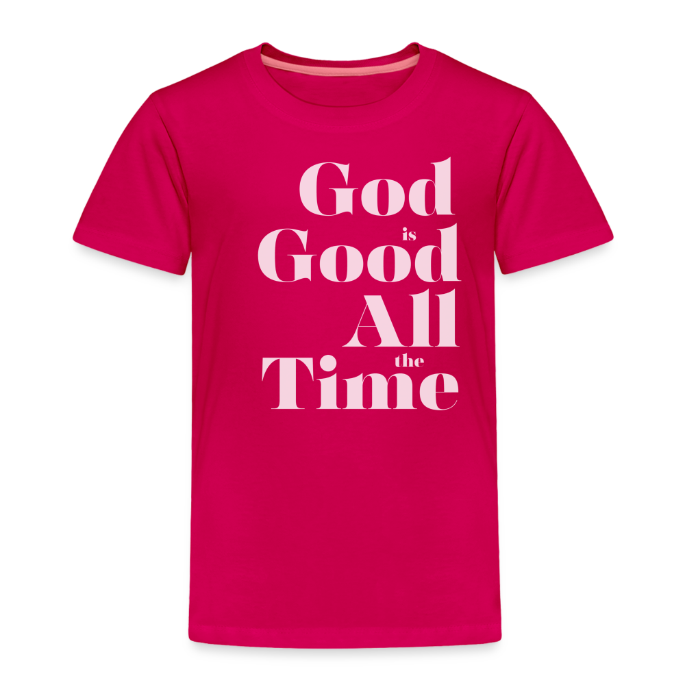 God is Good Toddler Premium T-Shirt - dark pink