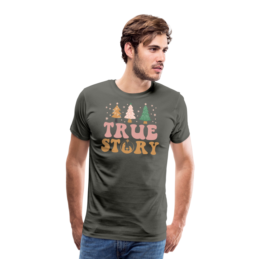 True Story Christmas Family Men's Premium T-Shirt - asphalt gray