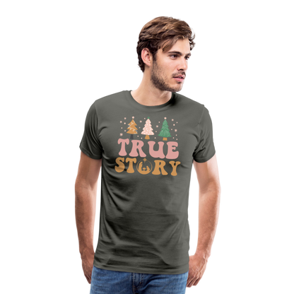 True Story Christmas Family Men's Premium T-Shirt - asphalt gray