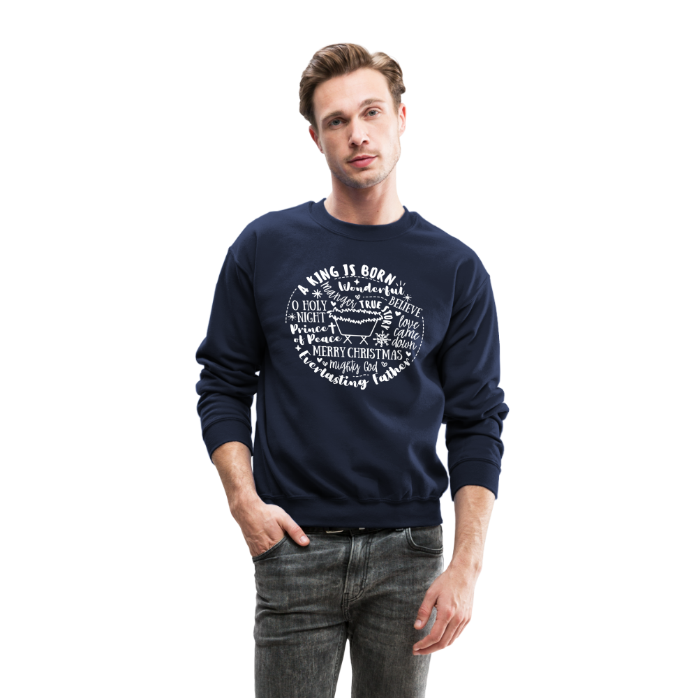 Manger Collage (W) Men's Sweater - navy