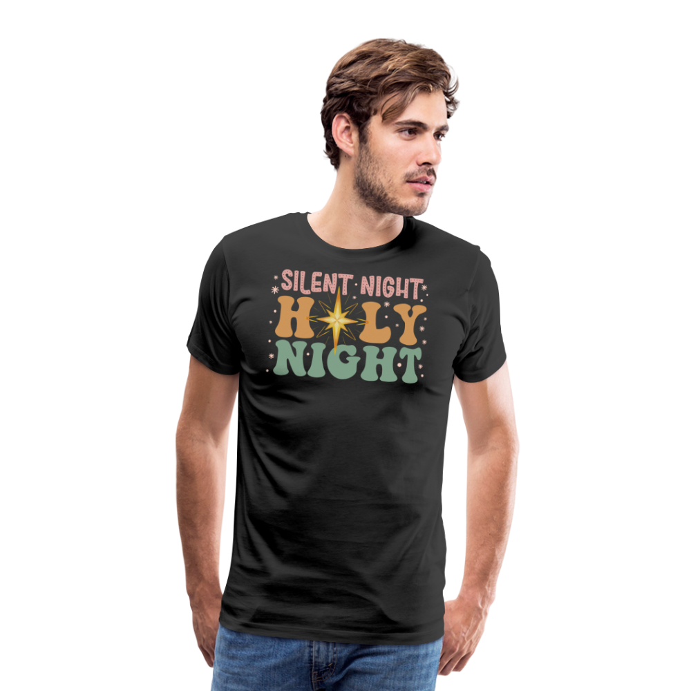 Silent Night Christmas Family Men's Premium T-Shirt - black