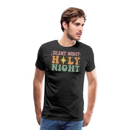 Silent Night Christmas Family Men's Premium T-Shirt - black