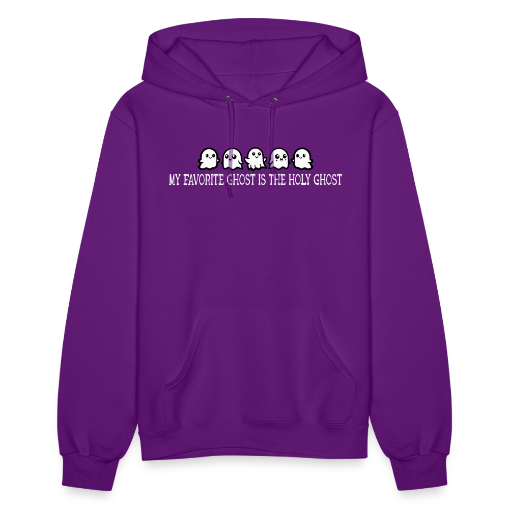 My Favorite Ghost is the Holy Ghost (W) Women's Hoodie - purple