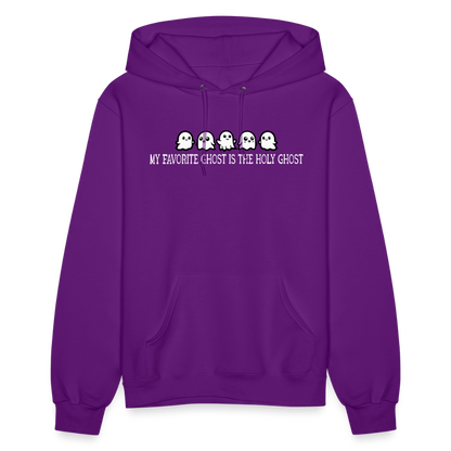 My Favorite Ghost is the Holy Ghost (W) Women's Hoodie - purple