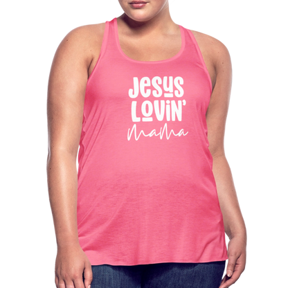 Jesus Lovin' Mama Women's Tank - neon pink