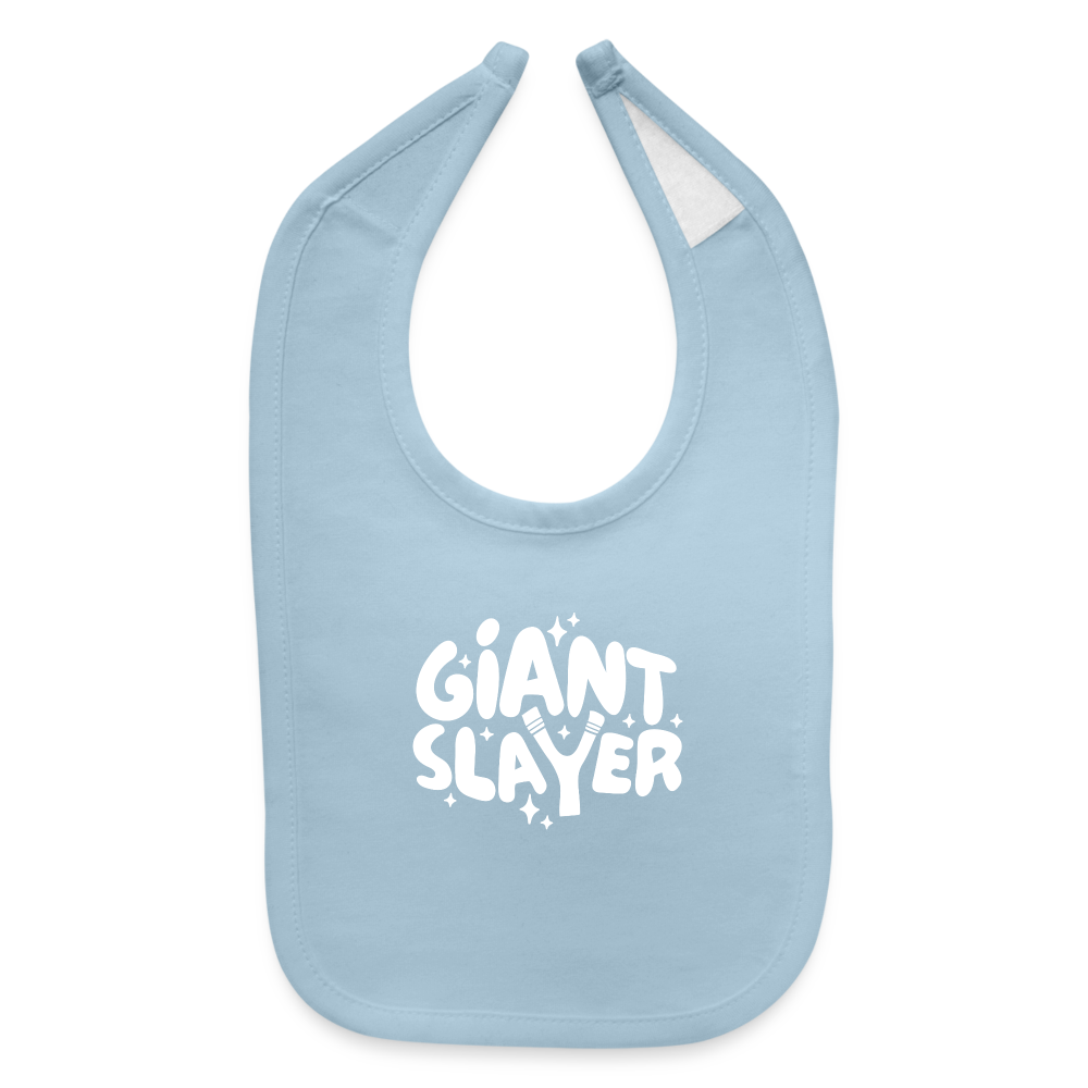 Giant Slayer Baby Bib - light blue