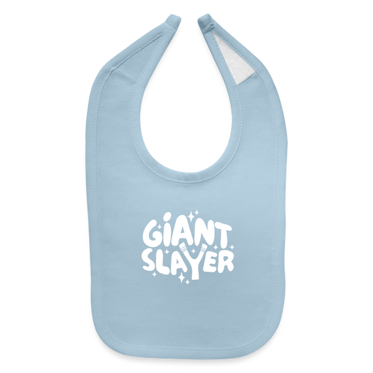 Giant Slayer Baby Bib - light blue