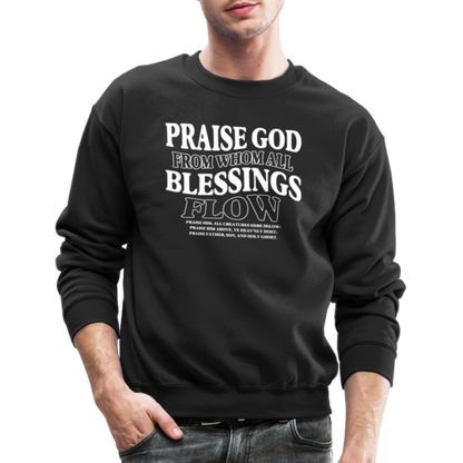 Praise God from Whom All Blessings Flow Men's Sweater - black