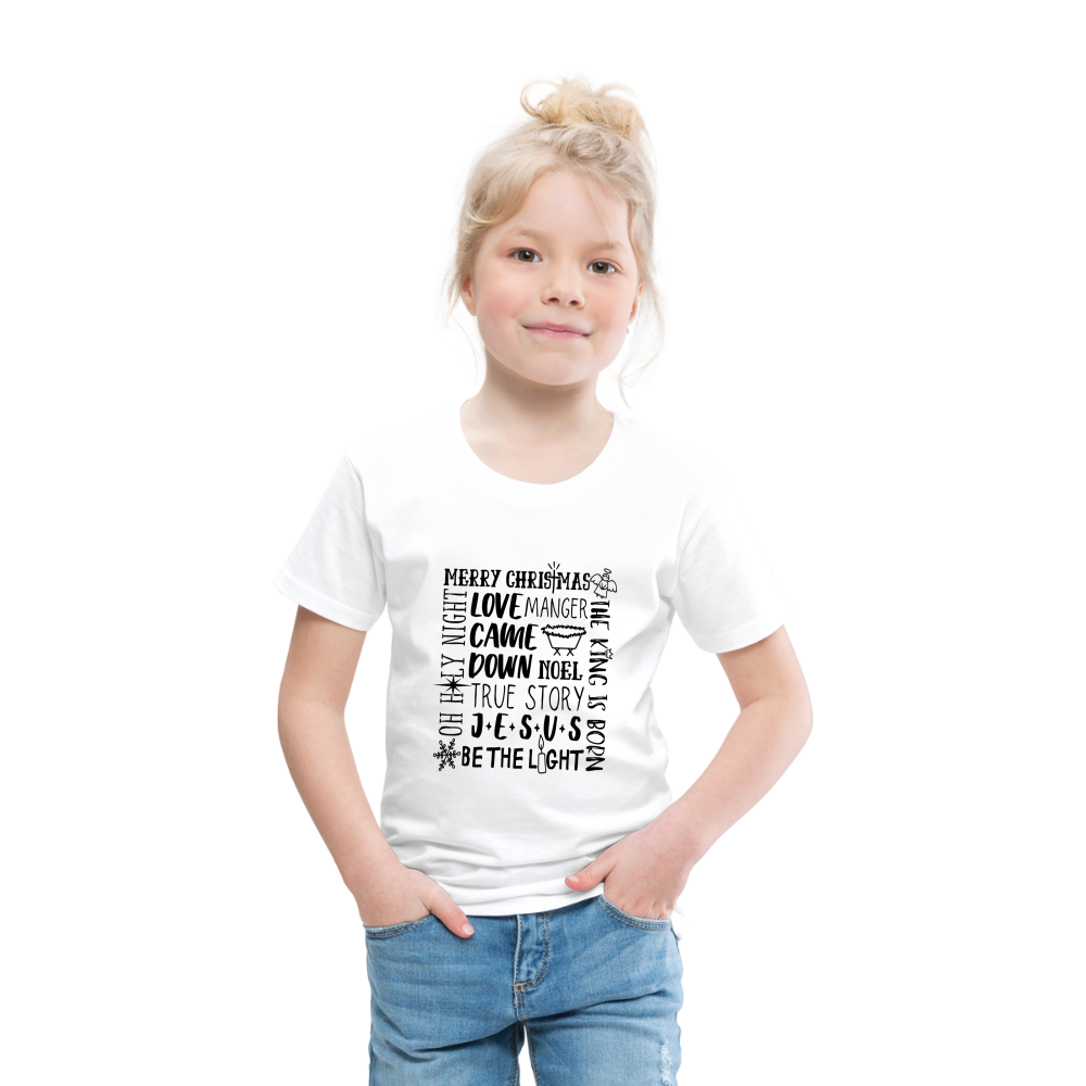 Christmas Collage Toddler T-Shirt - white