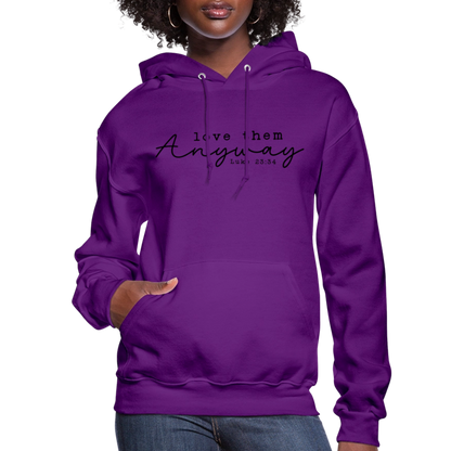 Love Them Anyway Women's Hoodie - purple