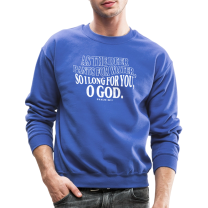 As the Deer Pants for the Water (W) Men's Sweater - royal blue