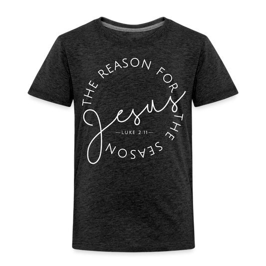 The Reason for the Season (W) Christmas Toddler Shirt - charcoal grey