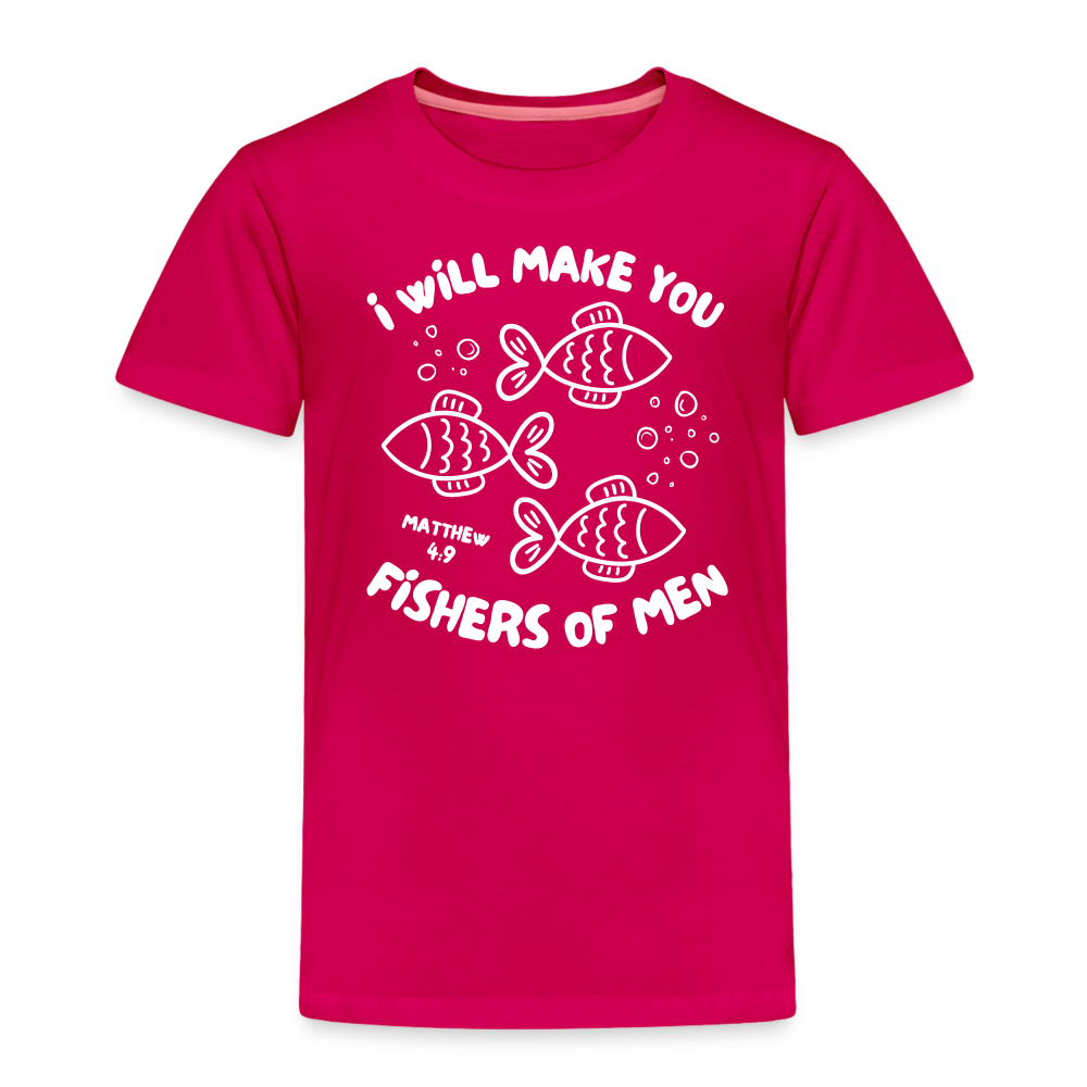 I Will Make You Fishers of Men (W) Toddler T-Shirt - dark pink