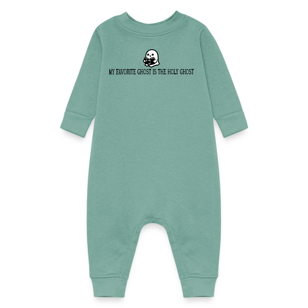 My Favorite Ghost is the Holy Ghost (Bible) Baby Long Sleeve Bodysuit - saltwater