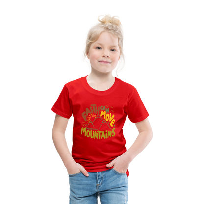 Faith Can Move Mountains (Color) Toddler T-Shirt - red