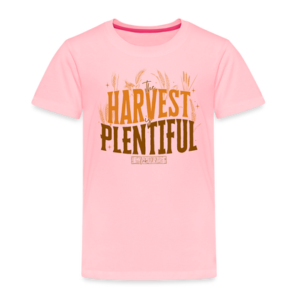 The Harvest is Plentiful (Color) Toddler T-Shirt - pink